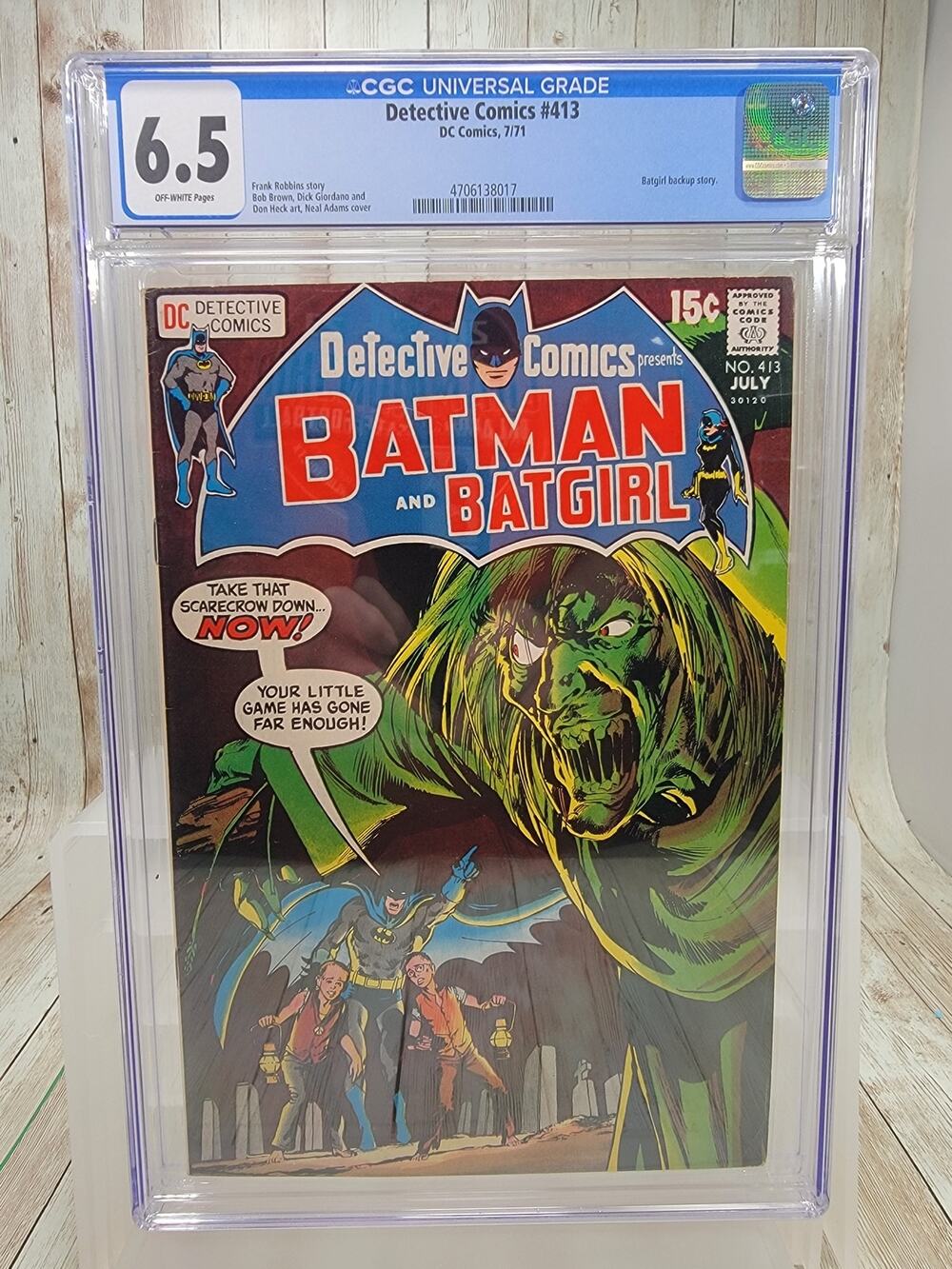 Detective Comics # 413 CGC 6.5 Classic Neal Adams Cover 1971